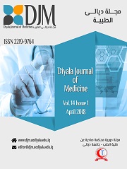 Diyala Journal of Medicine the volume 14, Issue 1 for the month of April  2018.